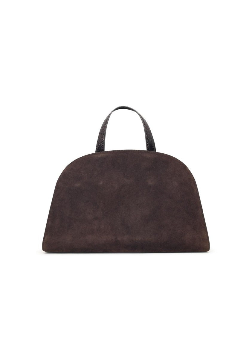 Tory Burch Romy Suede Top Case Bag - Brown