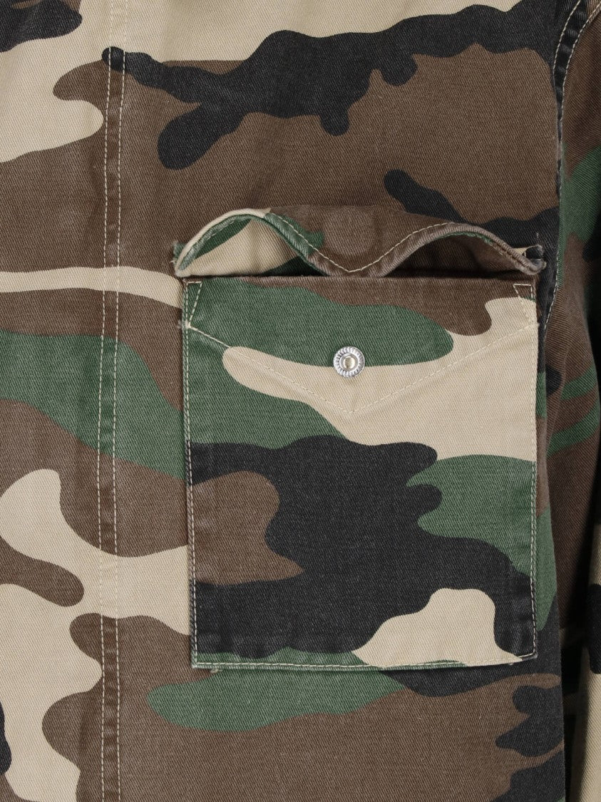 Nili Lotan Multicolor Sacha Camouflage Zip Jacket