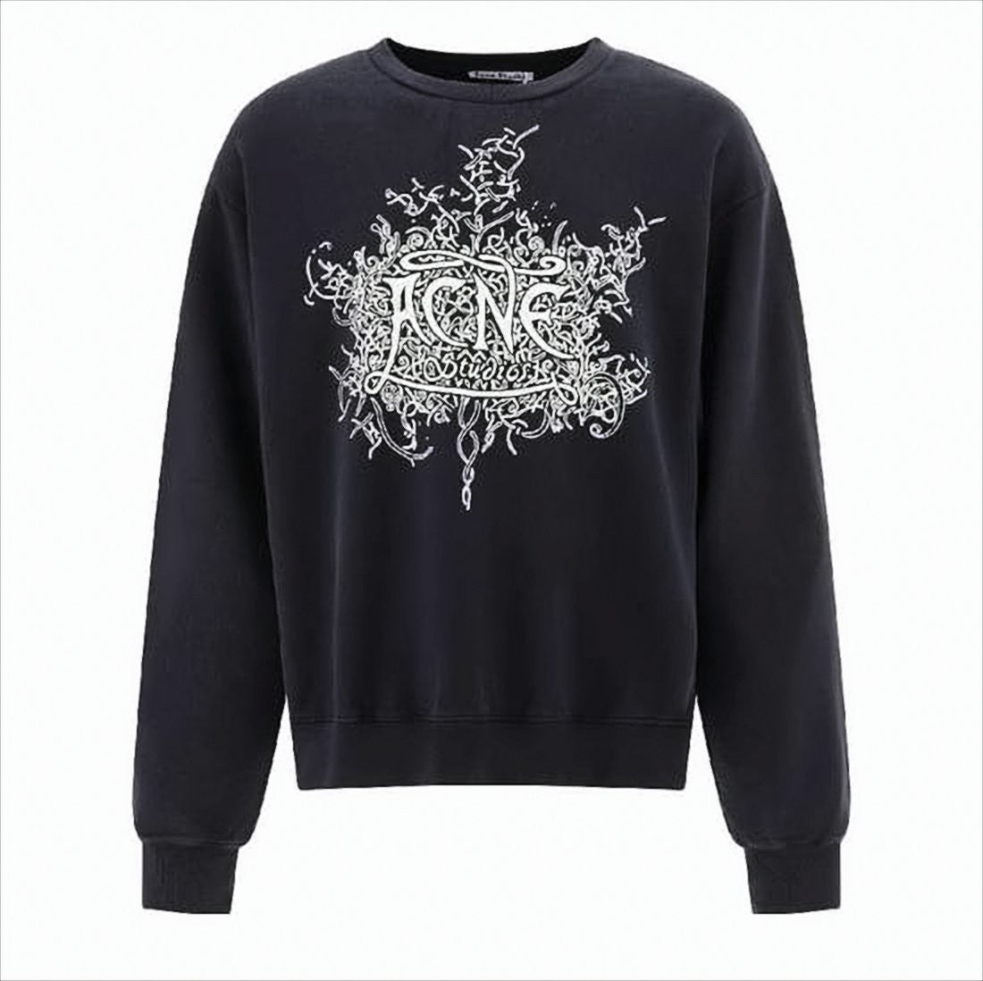 Acne Studios Relaxed Fit Long-Sleeve Sweatshirt With Graphic Design