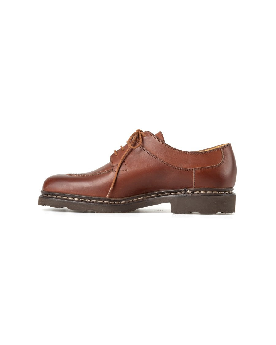 Paraboot Brown Derby Sneakers With Norwegian Welt Construction