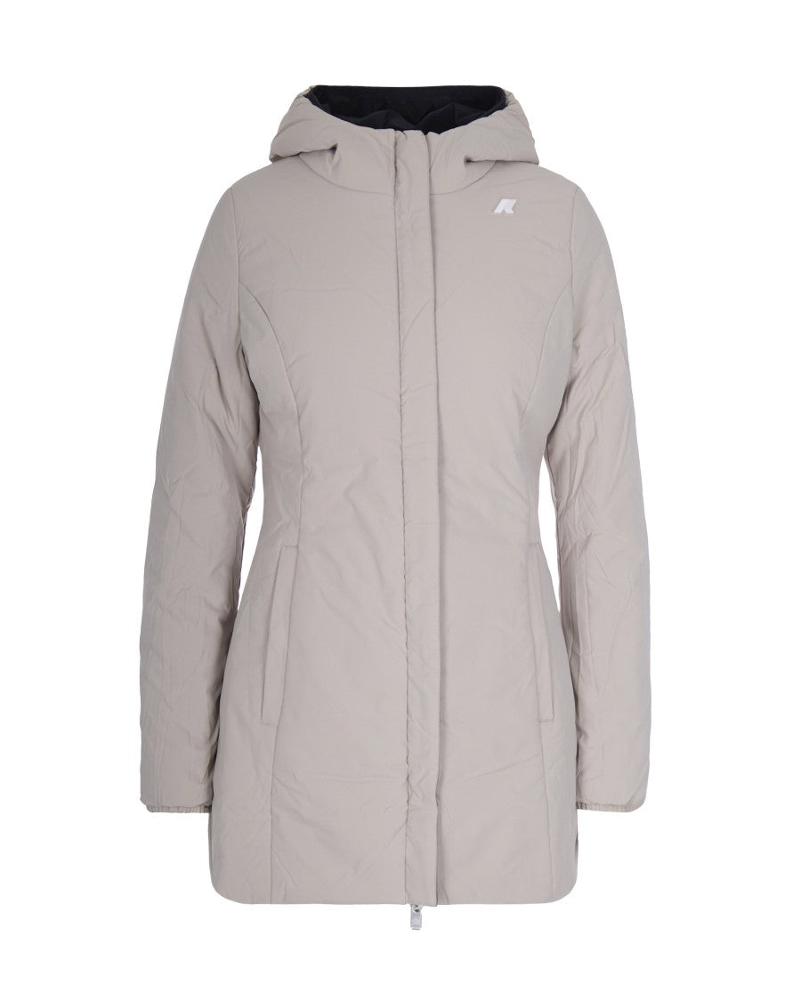 K-Way Black/Beige Denise St Warm Double Jacket