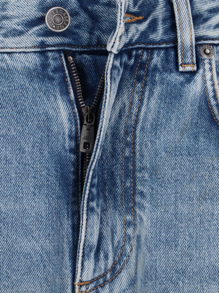 Dolce & Gabbana Classic Straight-Leg Jeans With Mid-Rise Design