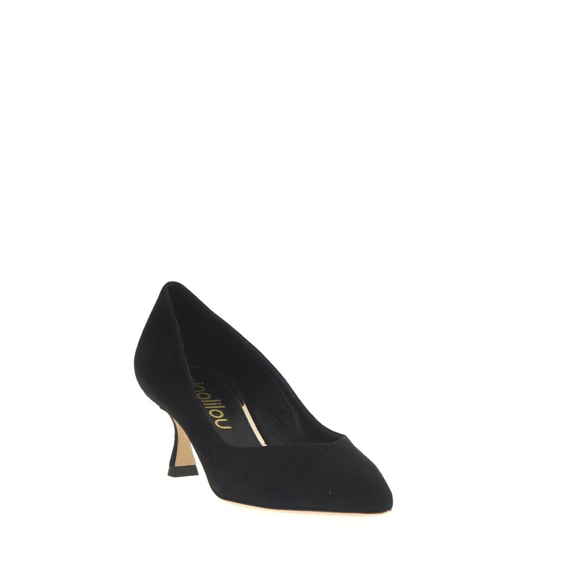 Ninalilou Pump Black Suede Heel 55 Mm