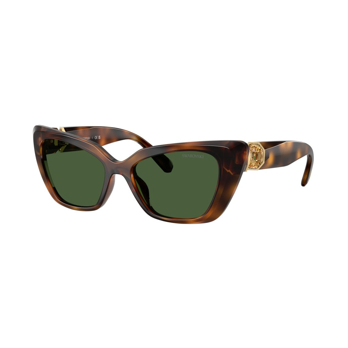 Swarovski 0Sk6047 Cat-Eye Sunglasses With Tortoiseshell Frame
