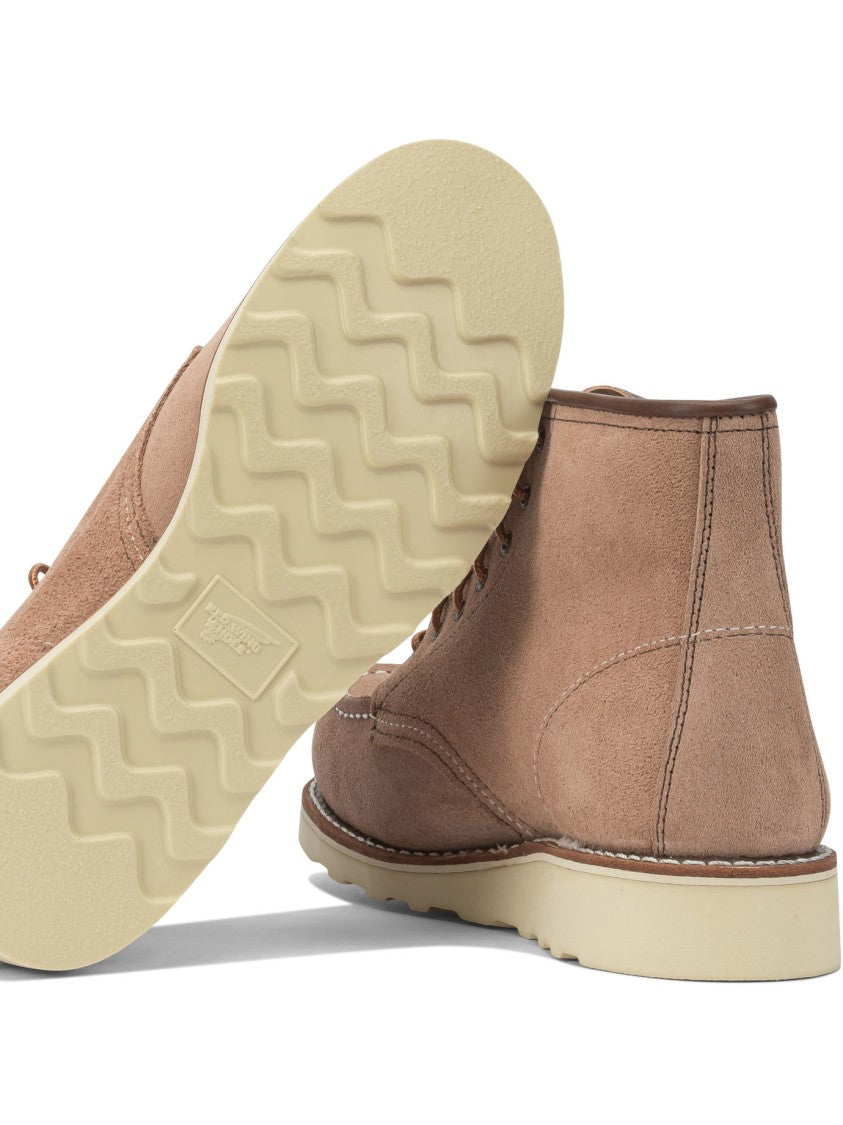 Red Wing 6'' Moc Toe 3319 Dusty Rose Abilene Lace-Up Ankle Boots