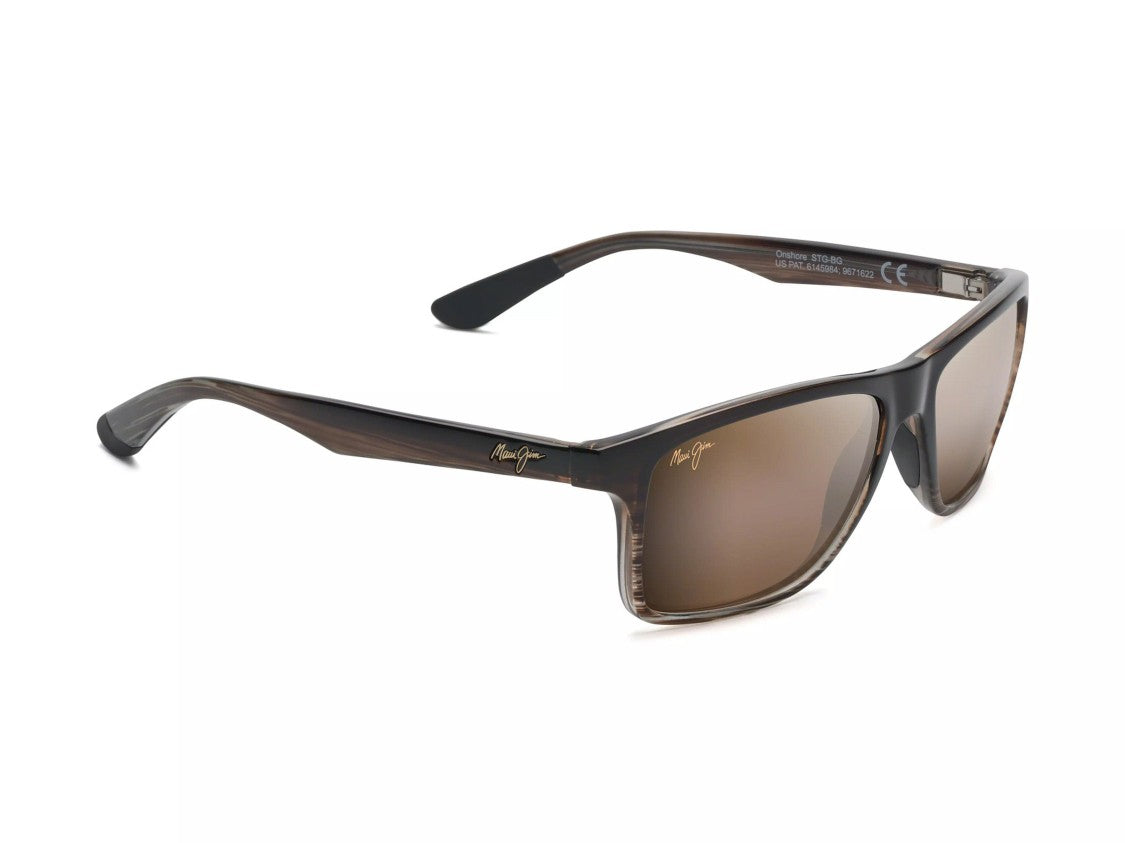 Maui Jim Brown Mj0798s Rectangular Sunglasses