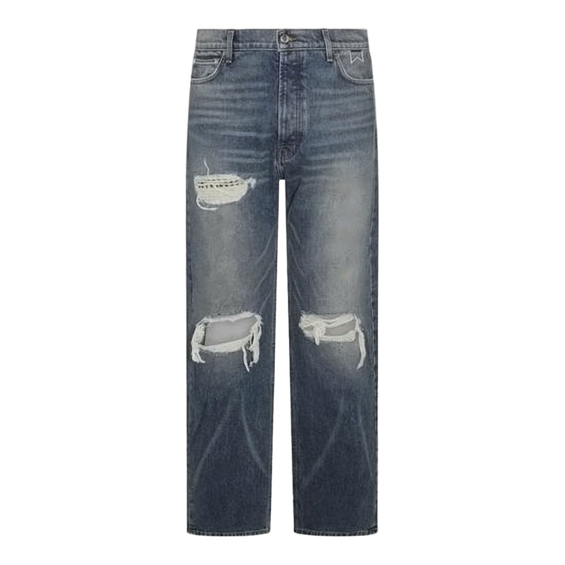 Rhude Distressed Relaxed-Fit Denim Pants
