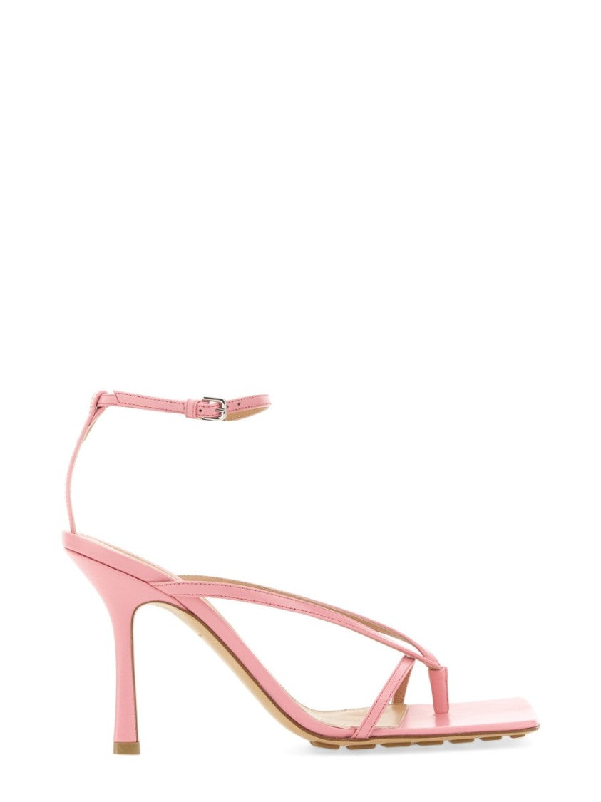 Bottega Veneta Lambskin Stretch Sandal With Adjustable Buckle