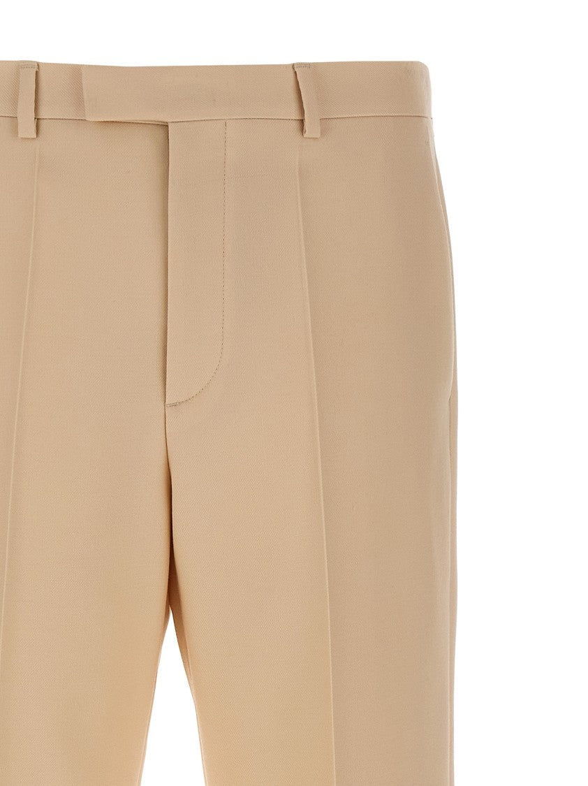 Valentino Garavani Tailored Virgin Wool Gabardine Trousers