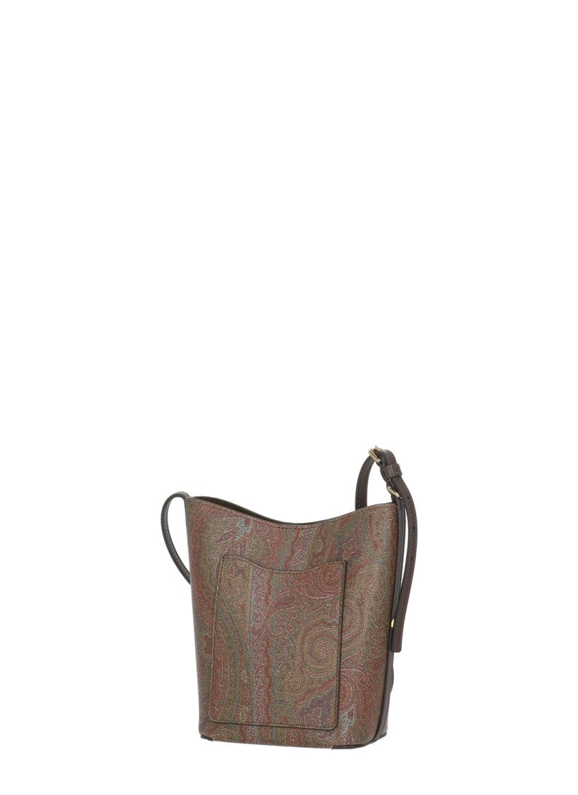 Etro Compact Shoulder Bag With All-Over Paisley Pattern