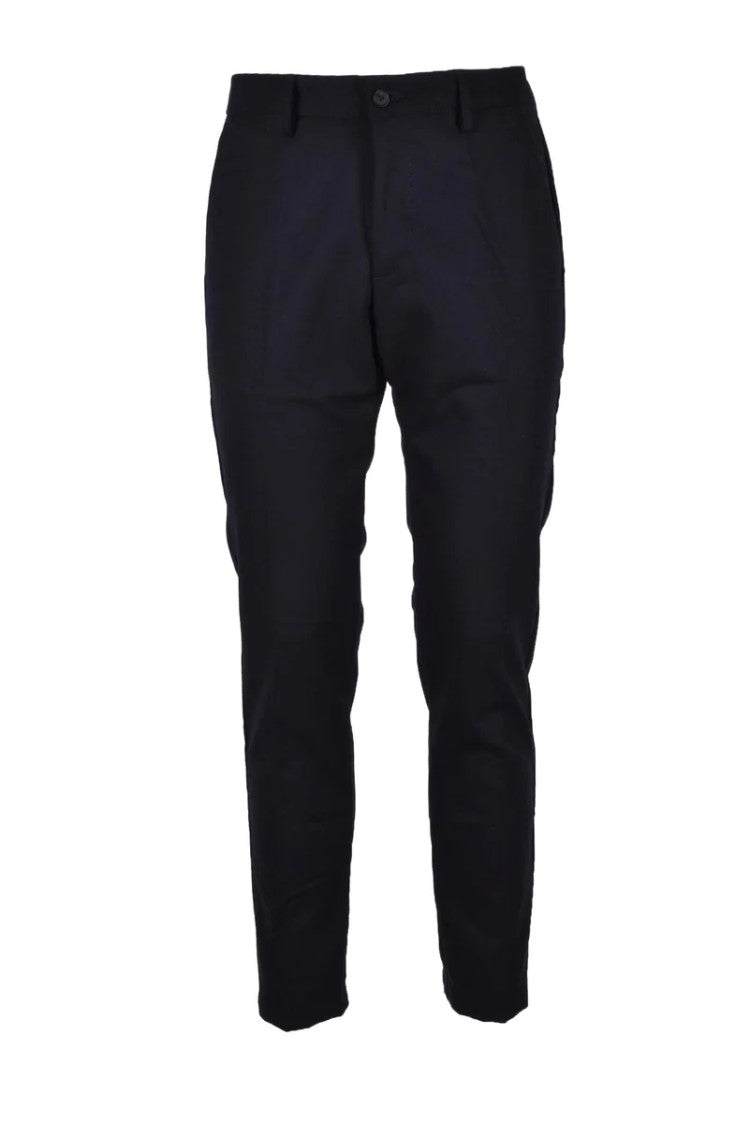 Four.Ten Tailored Blue Trousers With Technical Fabric And Modern Fit