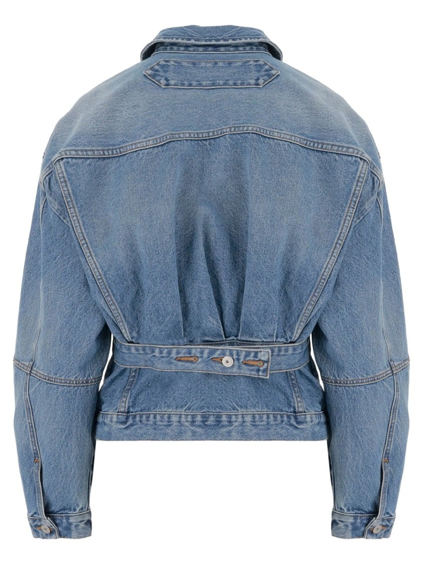 Jacquemus Blue De-Nimes Structured Seams Cotton Denim Jacket