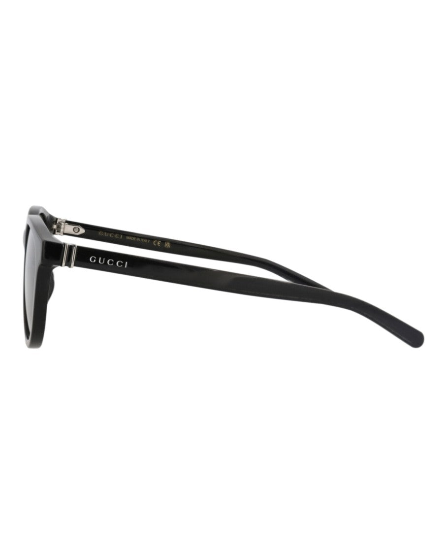 Gucci Round-Frame Recycled Acetate Sunglasses