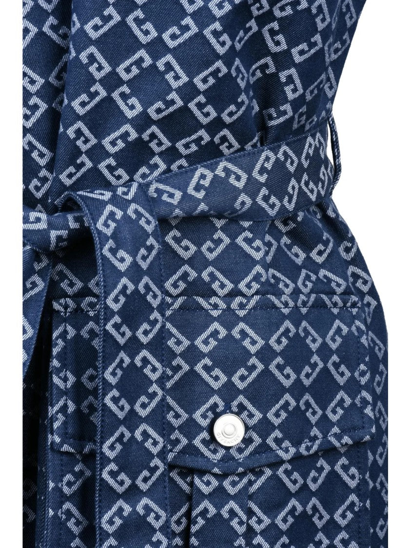 Givenchy Denim Shirt Dress - Blue