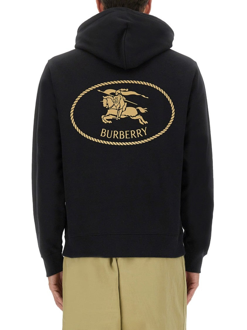 Burberry Classic Black Hoodie With Kangaroo Pocket