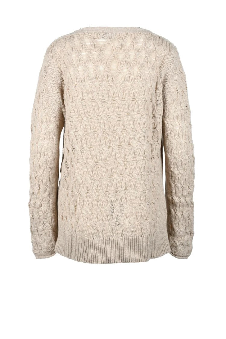 Malo Optimum Cashmere Wool Sweater - Beige