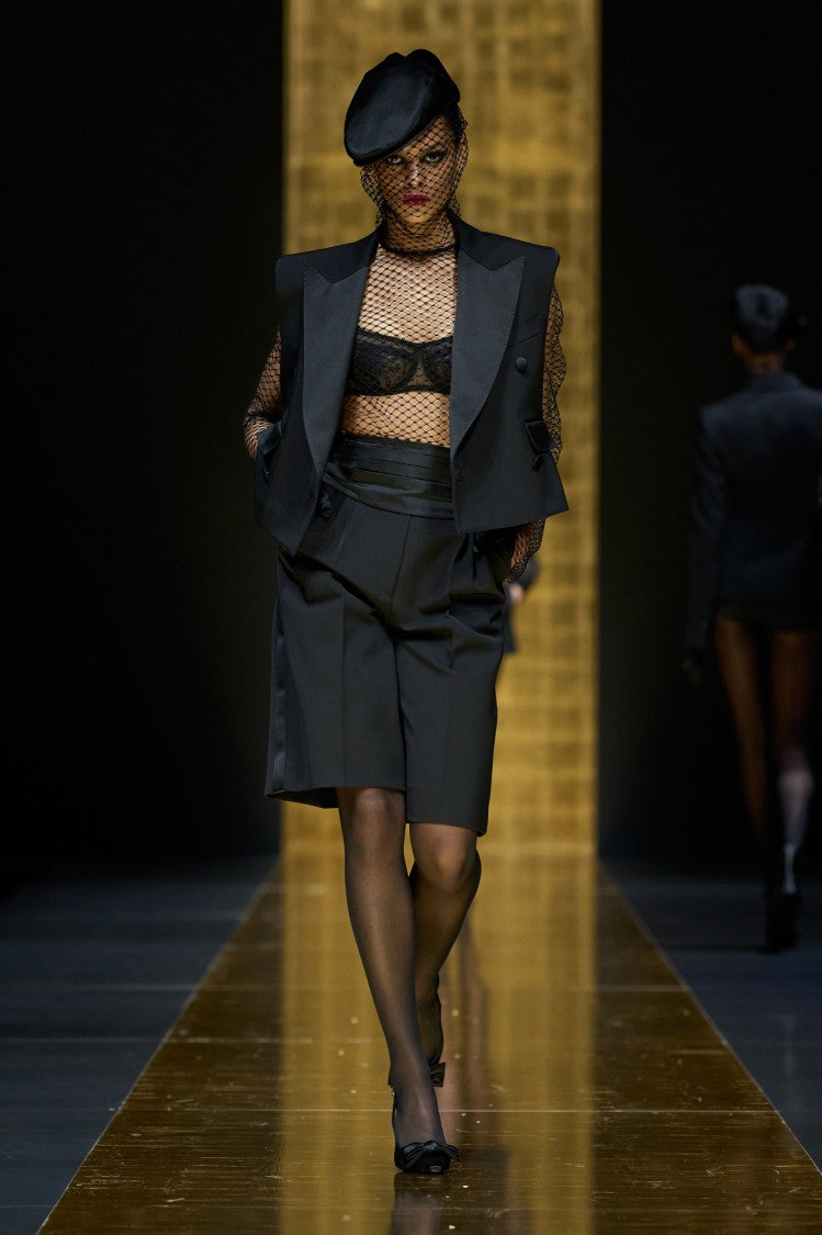 Dolce & Gabbana Tailored Wool Vest With Satin Accents