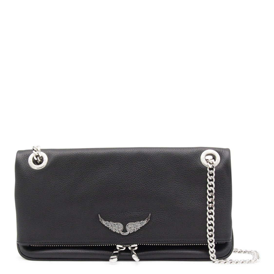 Zadig & Voltaire Black Leather Rock Ii Shoulder Bag