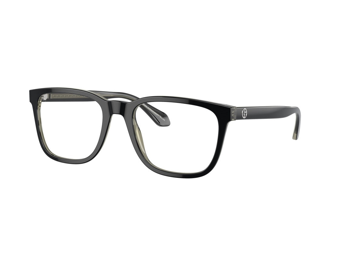 Giorgio Armani Black 0Ar7255 Glossy Acetate Square Eyeglasses