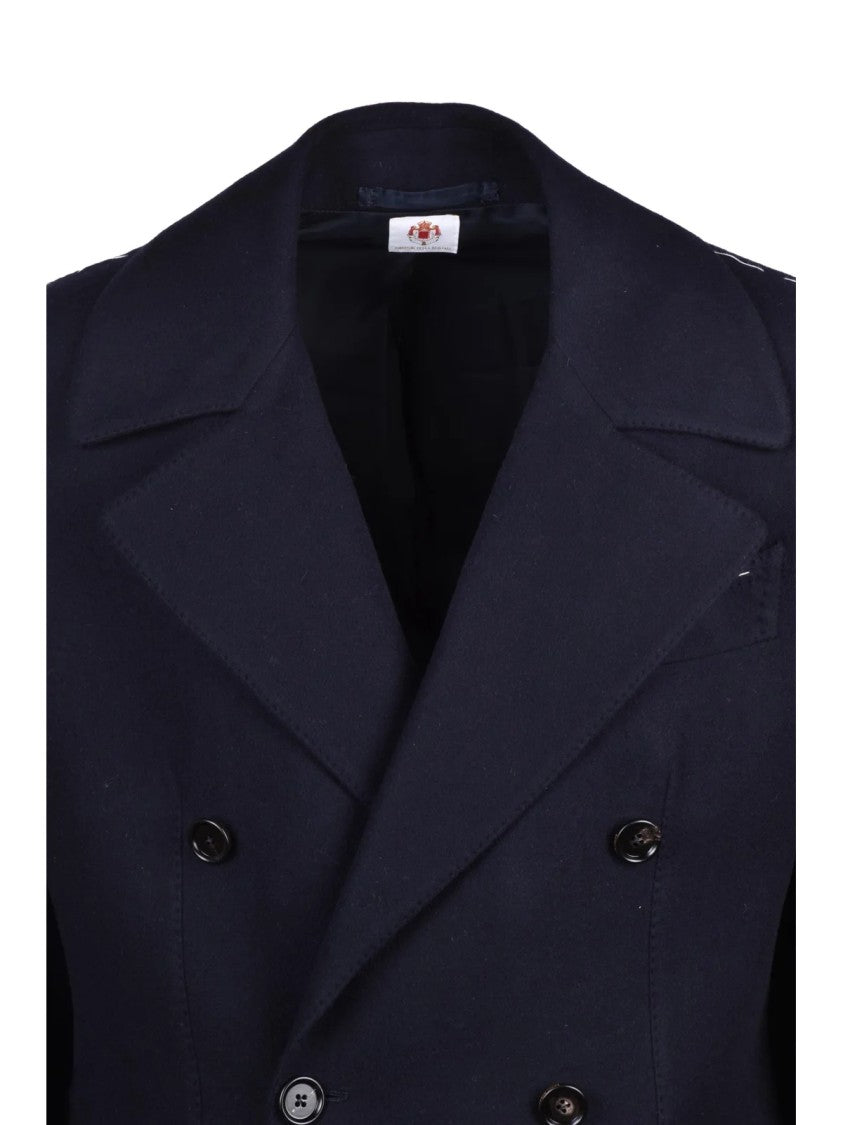 Luigi Borrelli Napoli Virgin Wool Double-Breasted Coat