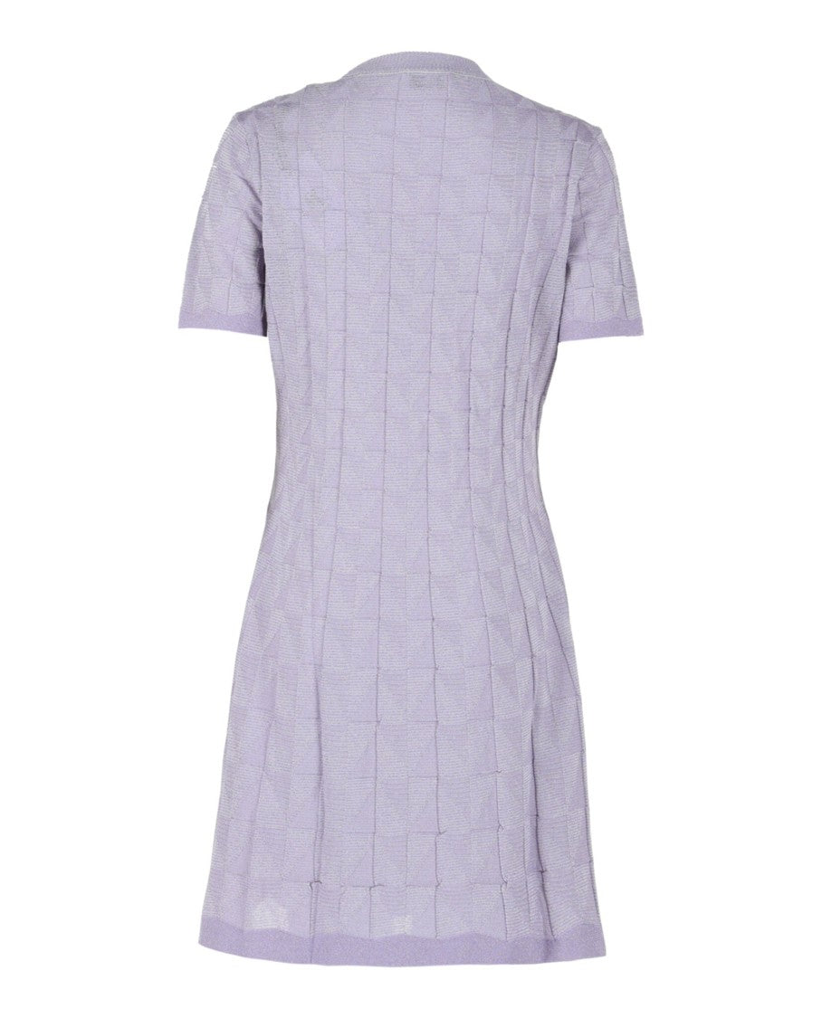 M Missoni Textured Geo Pattern Mini Dress
