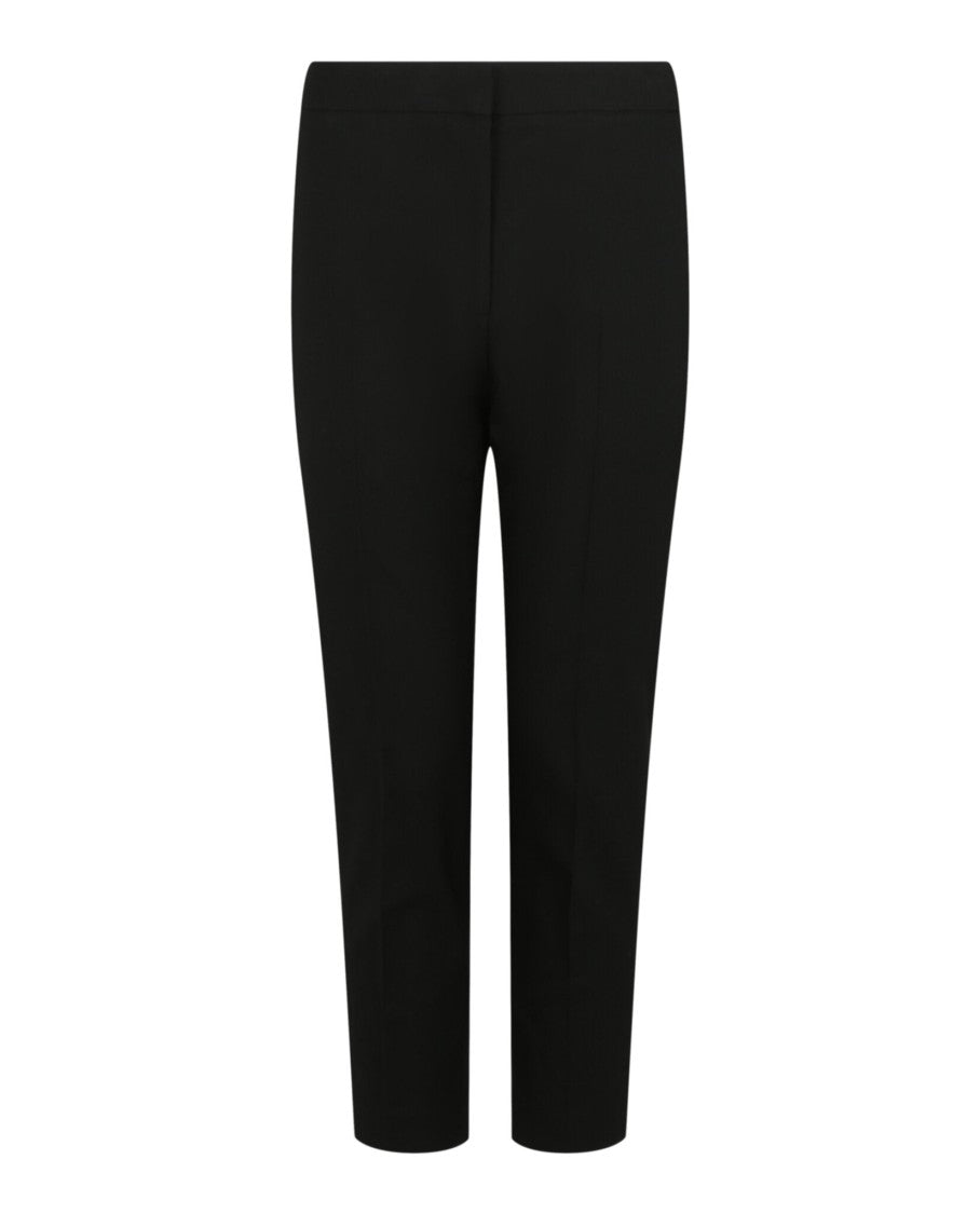 Alexander Mcqueen High-Rise Cropped Tailored Trousers With Concealed Fastening
