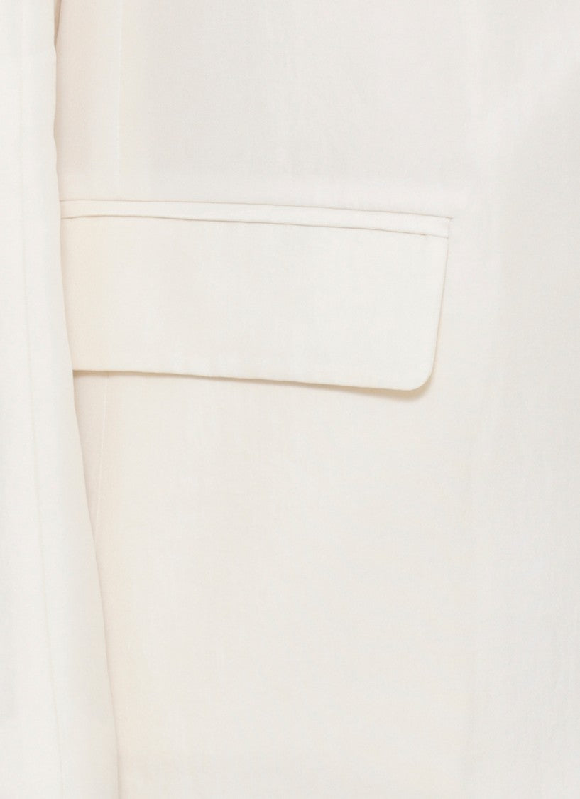 Fabiana Filippi Ivory Jewel Button Blazer