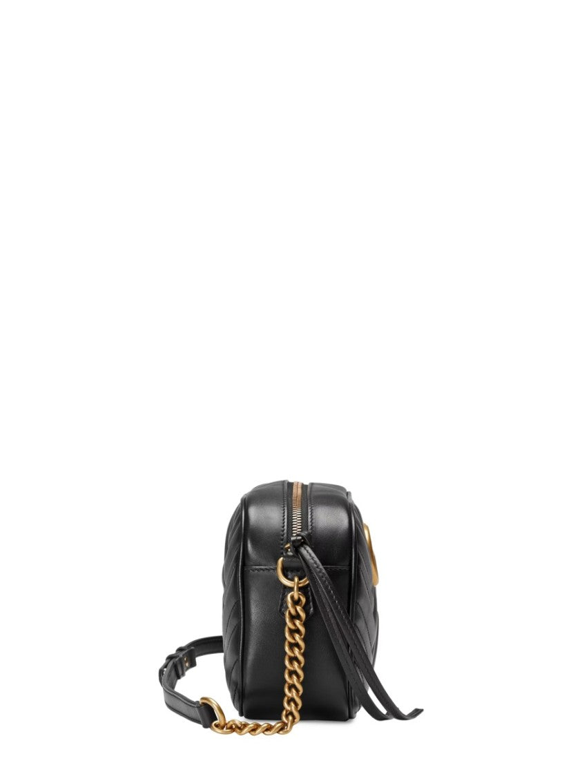 Gucci Small Quilted Calfskin Shoulder Bag With Gold-Tone Accents
