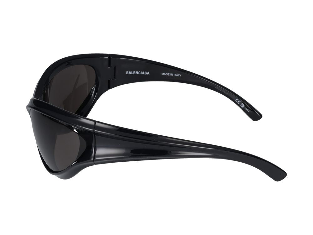 Balenciaga Black Bb0317s Oversized Cat-Eye Sunglasses