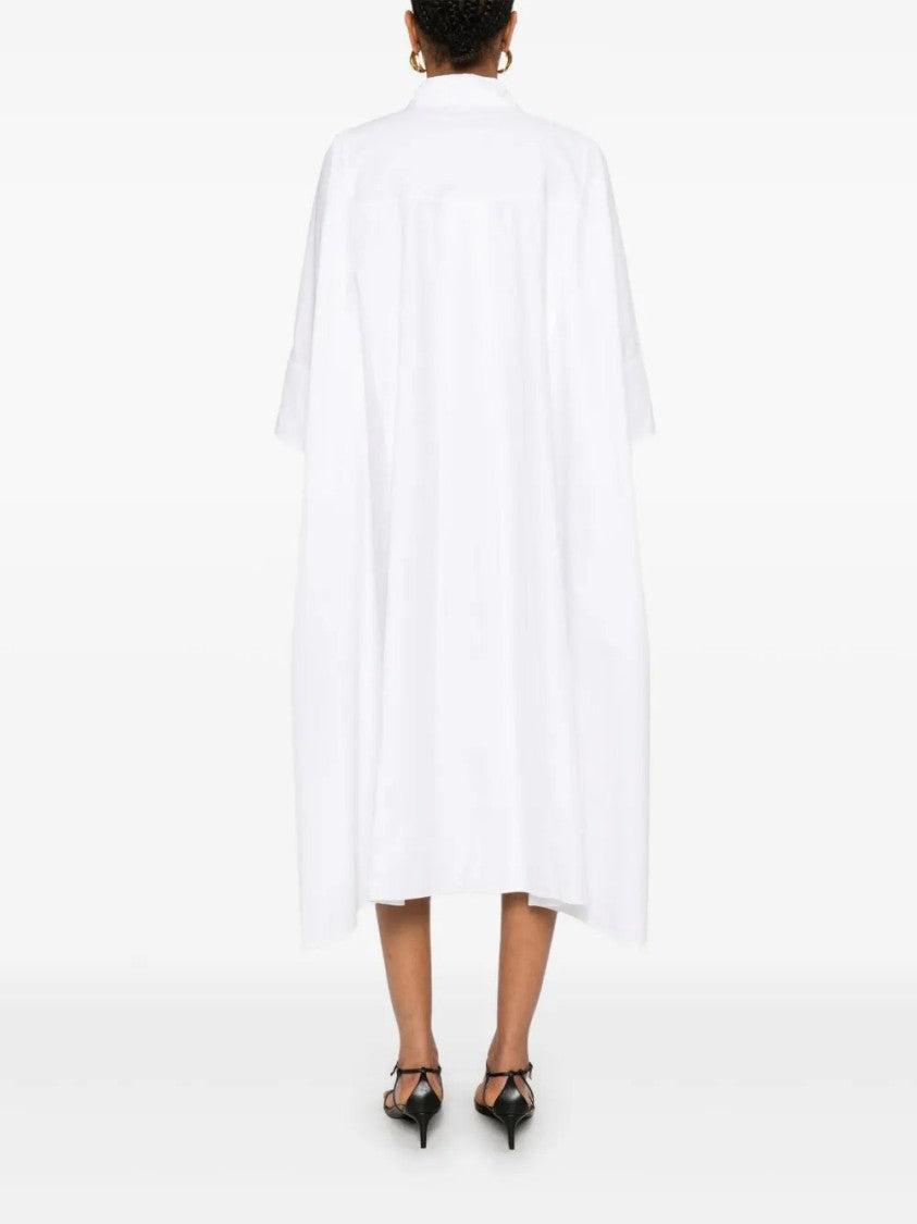 Joseph Dania Midi Dress With Button Placket And Side Slits