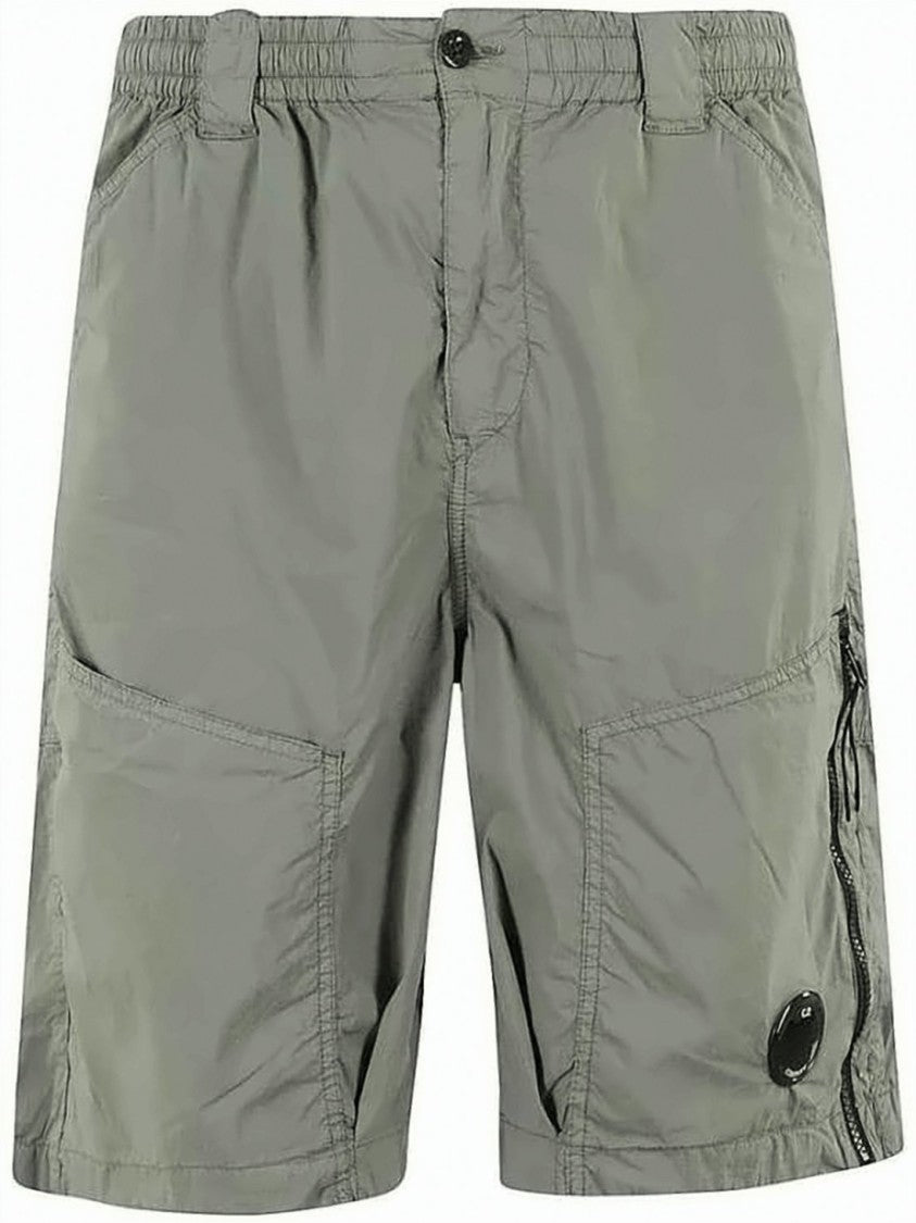 C.P. Company Relaxed Fit Shorts With Elastic Waistband And Zippered Pocket