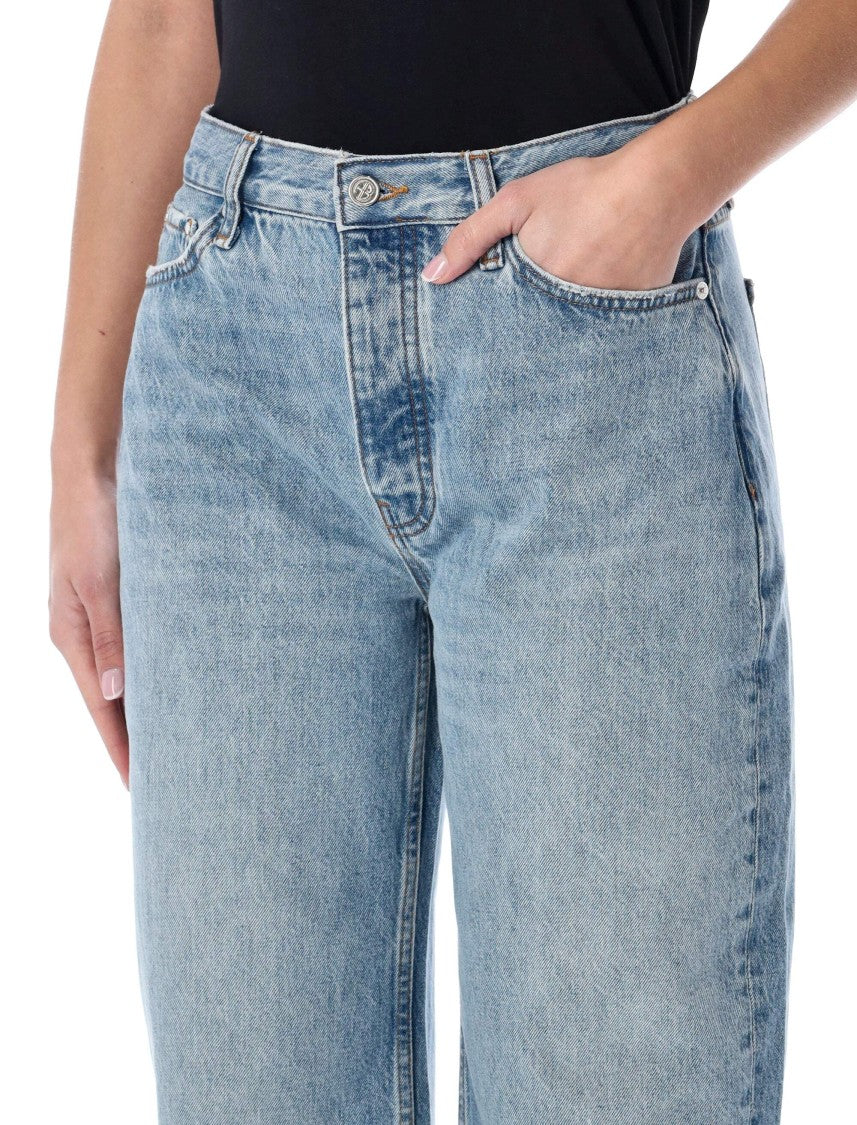 Anine Bing Fritz Barrel Silhouette Denim Jeans