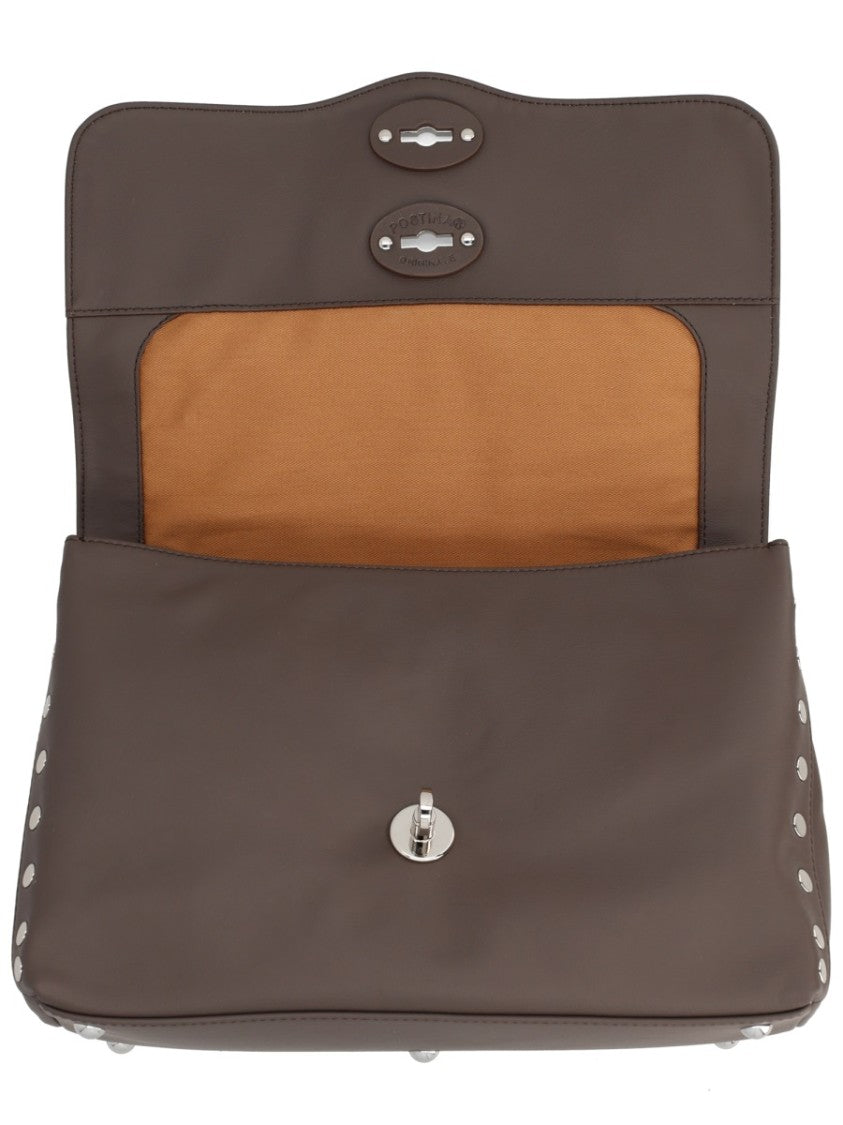 Zanellato Neutrals Postina Medium Studded Handbag