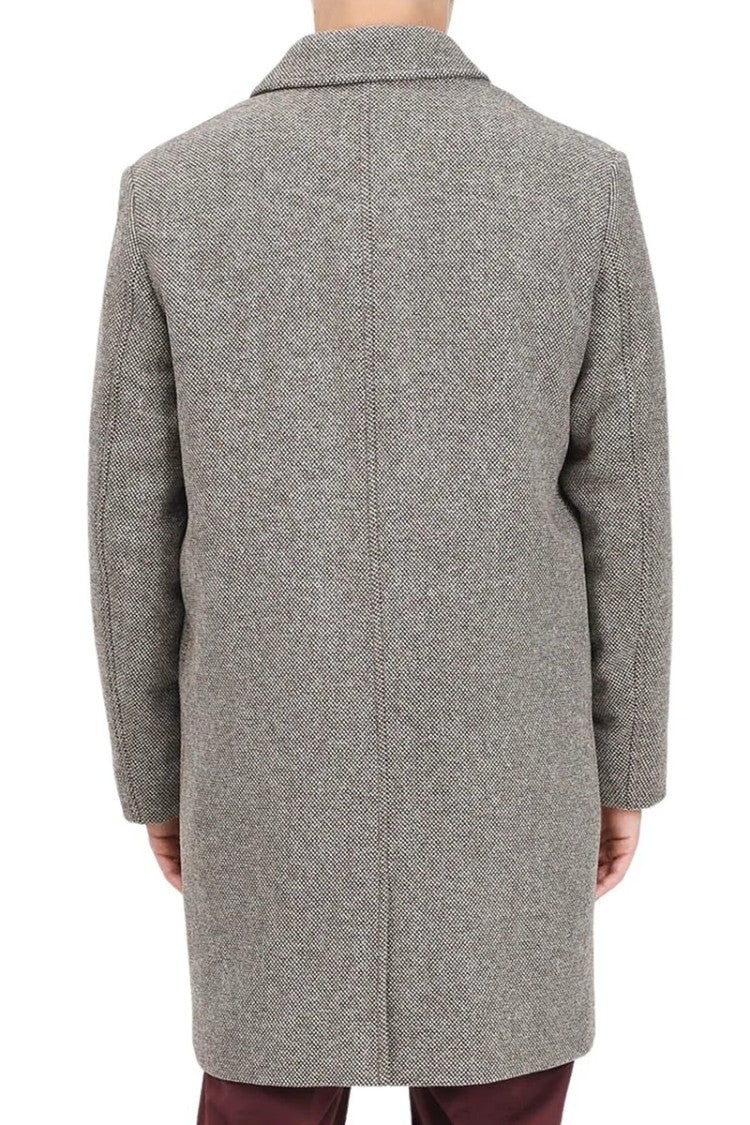 Selected Wool Blend Coat - Brown
