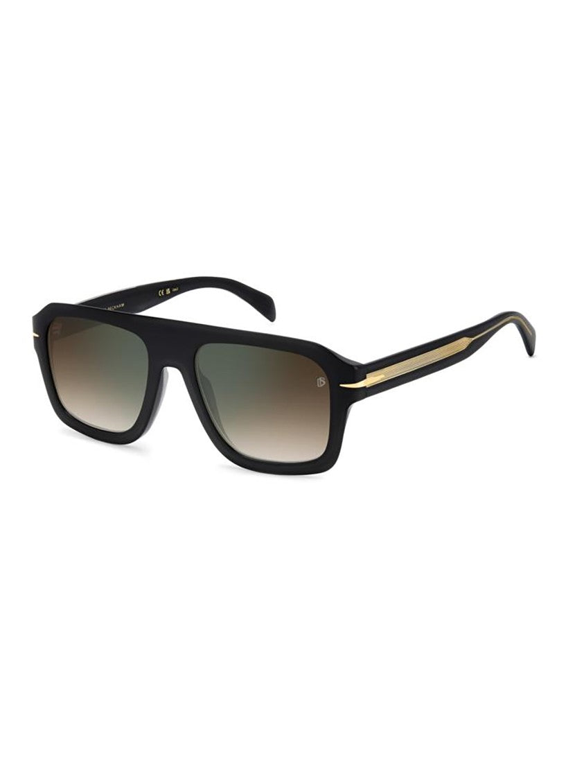 David Beckham Oversized Square Frame Sunglasses With Gradient Lenses