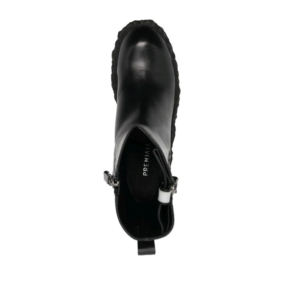 Premiata Black Leather Chunky Sole Boots