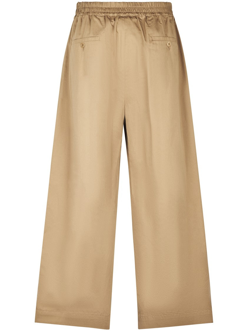 Max Mara Relaxed Wide-Leg Trousers With Elastic Waistband