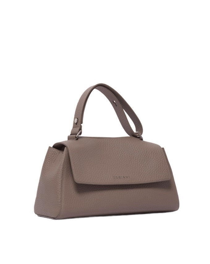 Orciani Beige Handbag With Adjustable Handle And Discreet Closure