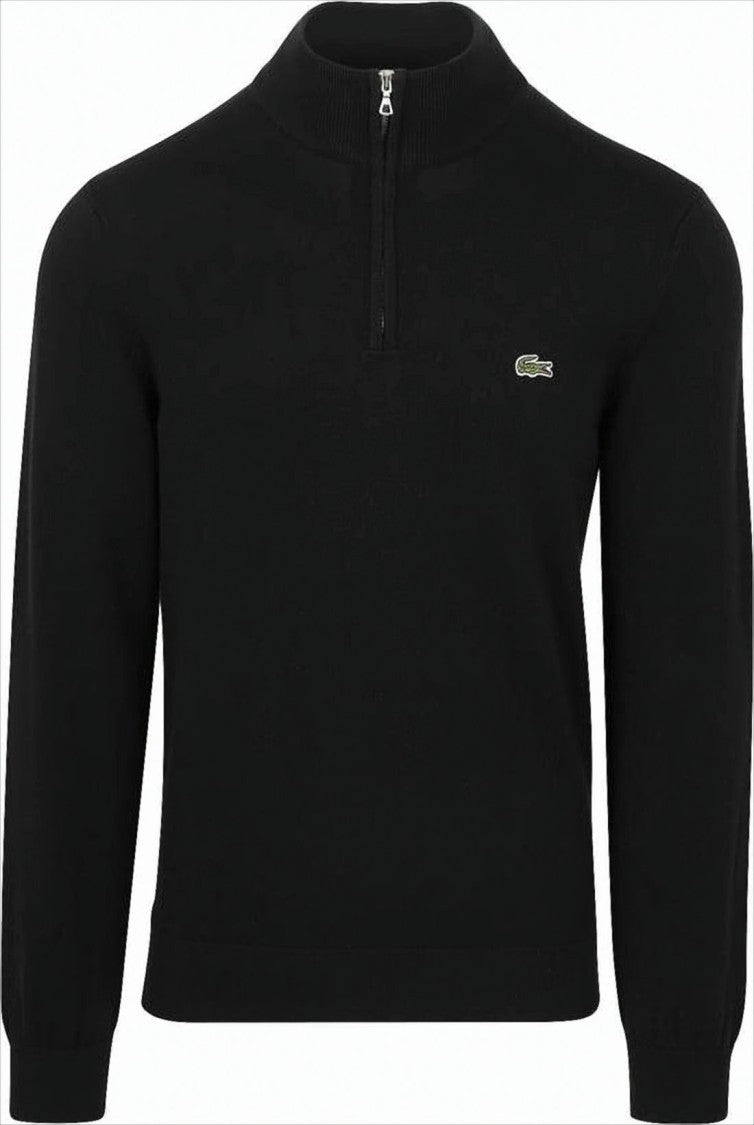 Lacoste Long-Sleeve Fitted Pullover With Half-Zip Closure