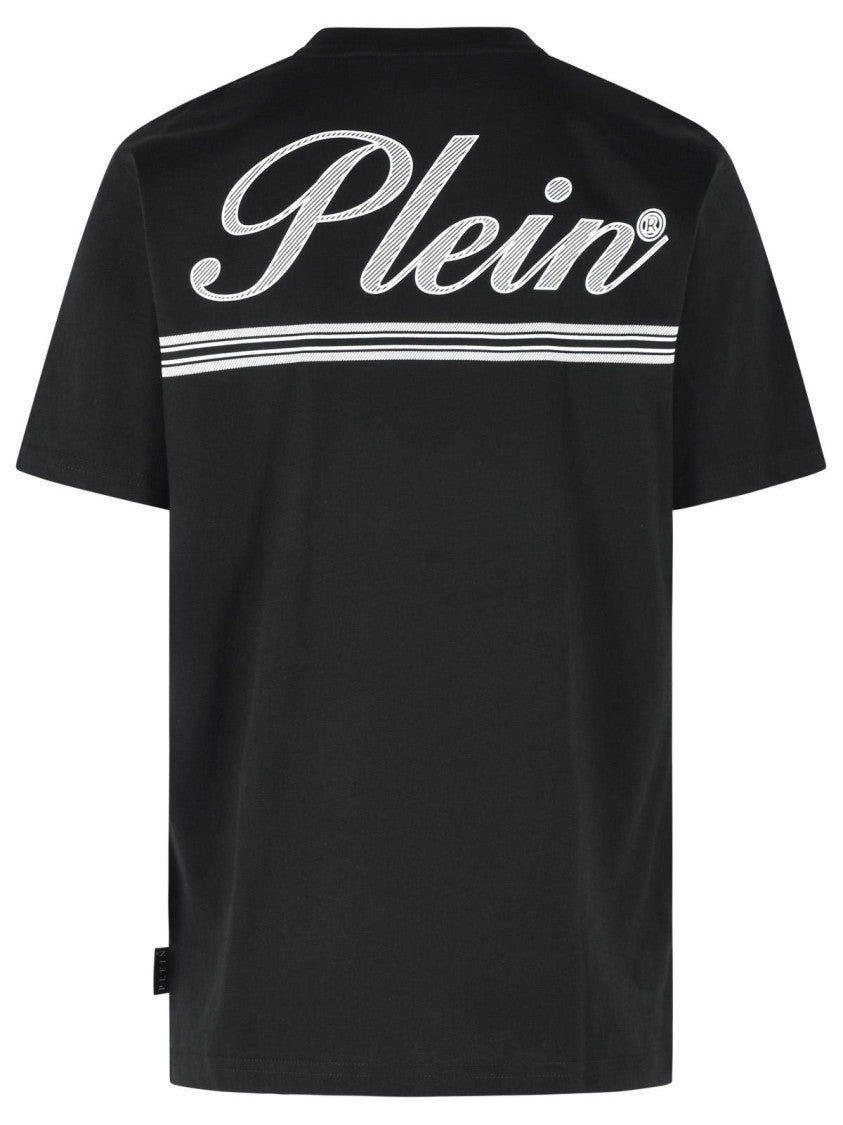 Philipp Plein 'Signature' Black Cotton T-Shirt