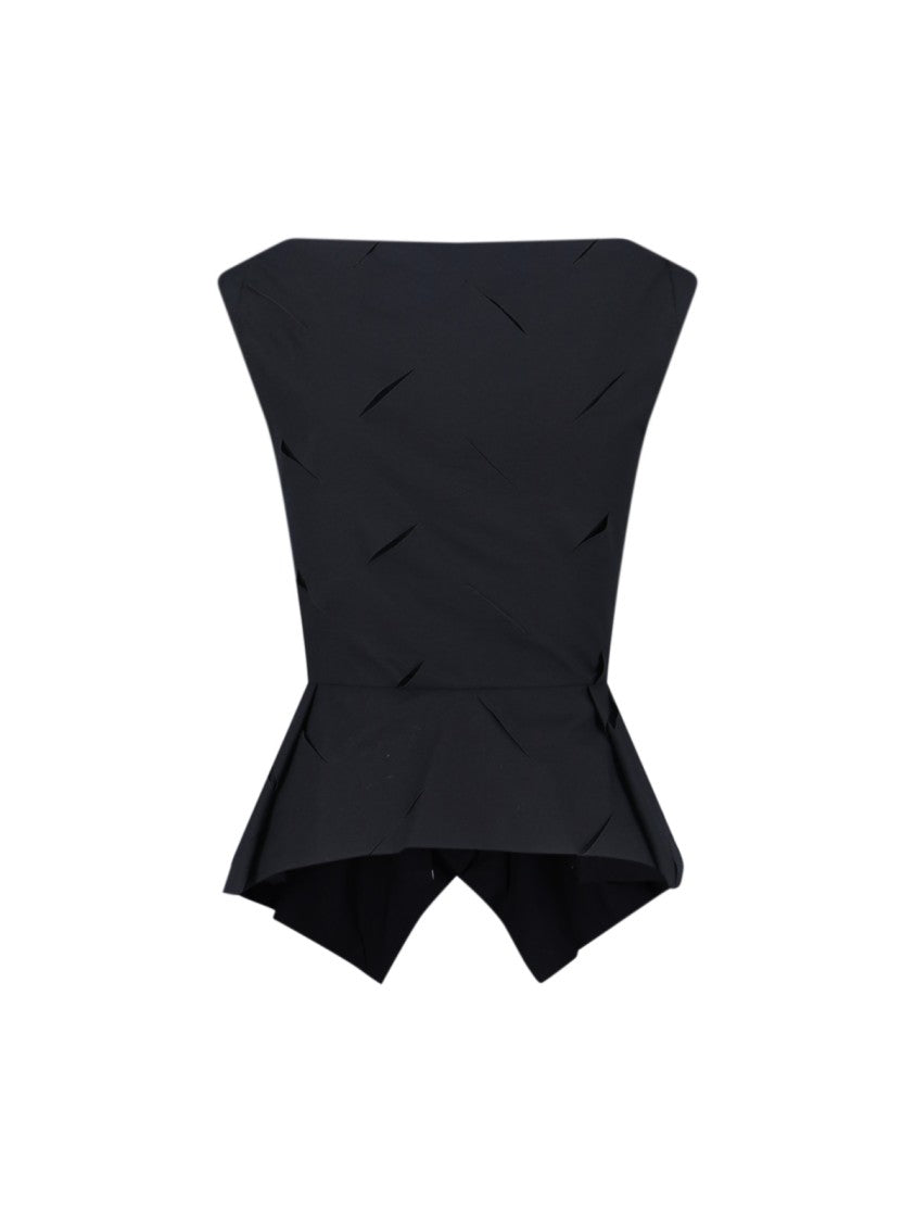 Vivienne Westwood Classic Black Top With Minimalist Design