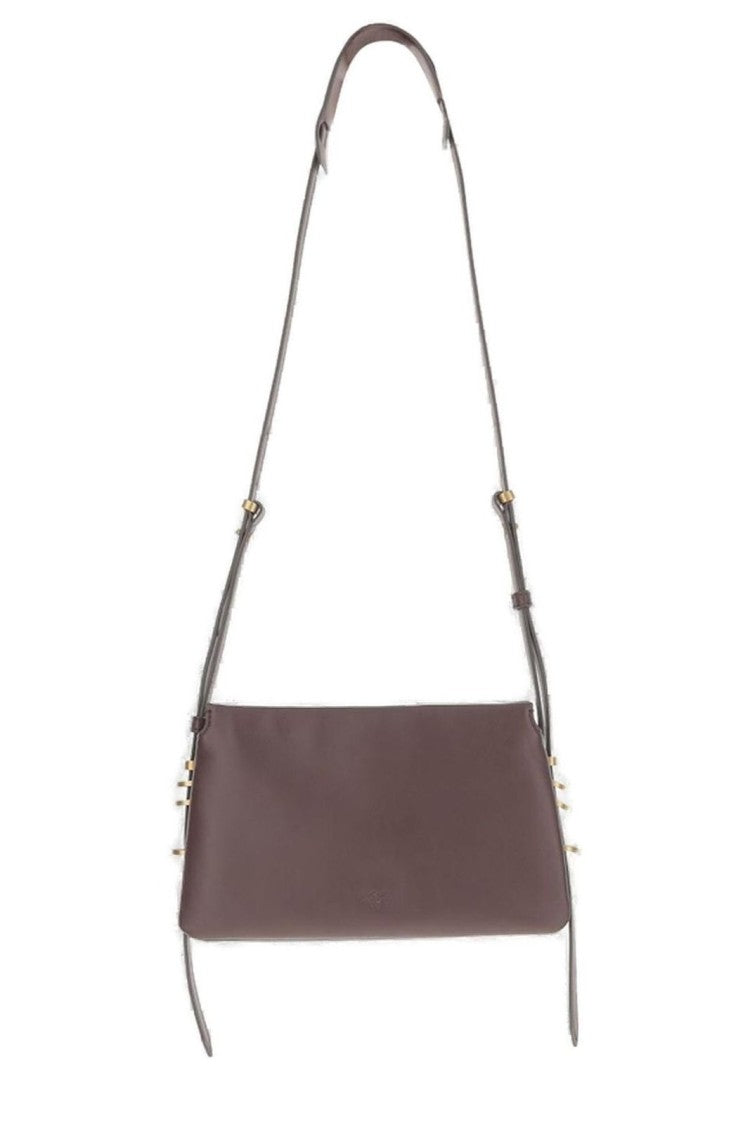 Pinko Mini “Triplet” Shoulder Bag – Bordeaux