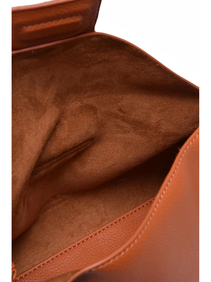 Ermanno Firenze Vally Magnetic Closure Shoulder Bag With Textured Finish