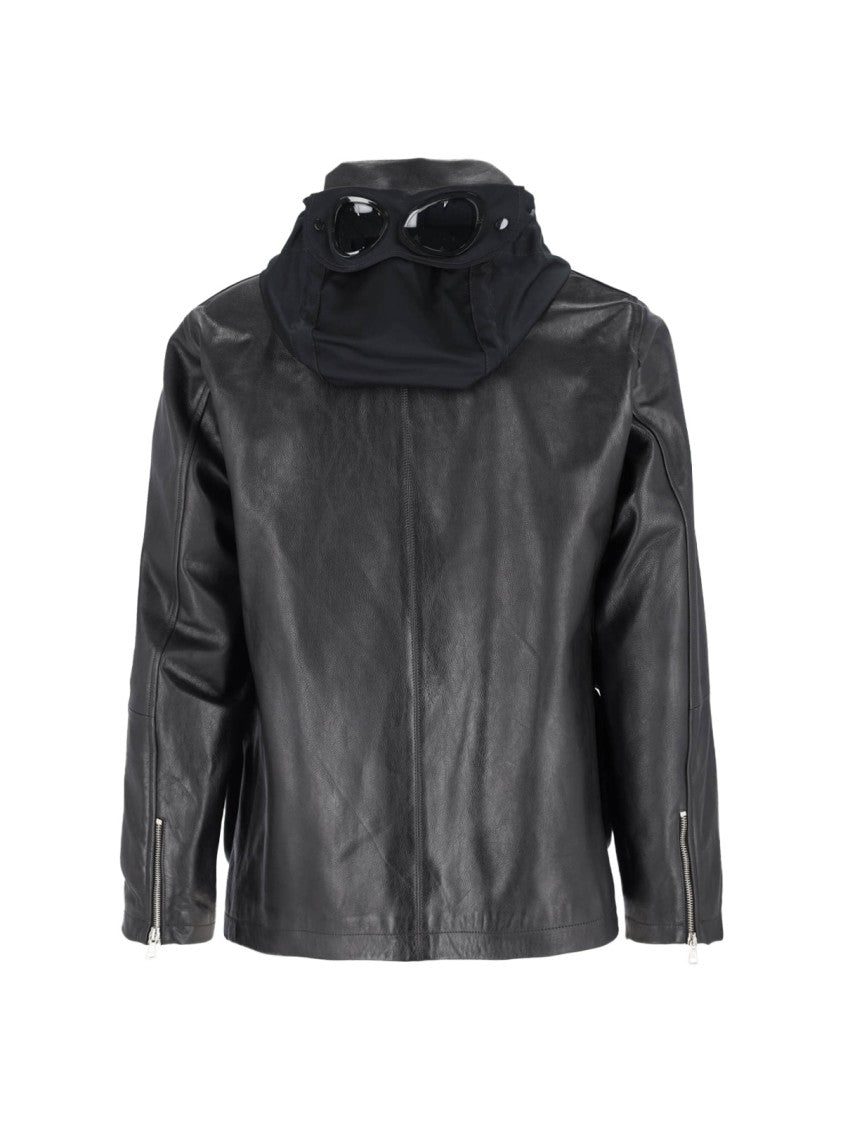 C.P. Company "Mille" Leather Jacket – Black