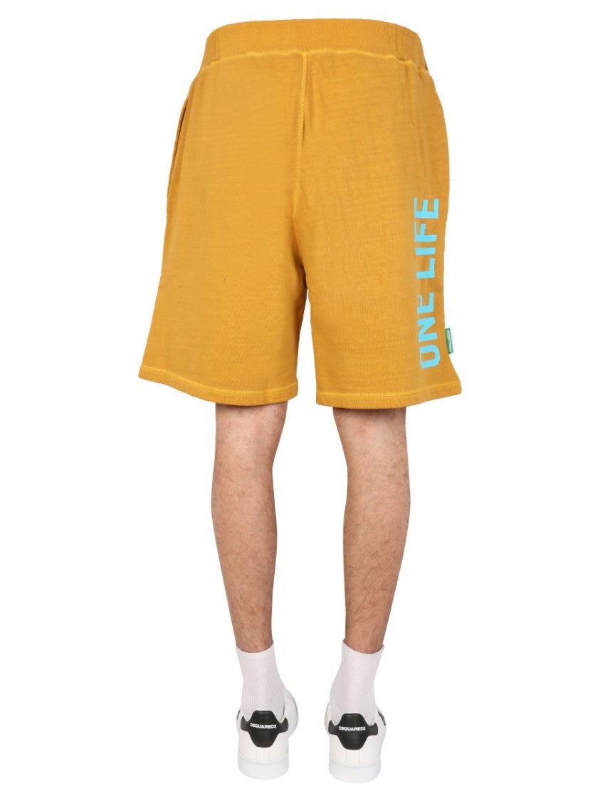 Dsquared2 "One Life One Planet" Bermuda Shorts