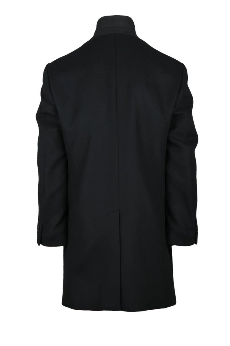 Emporio Armani Coat Wool Polyamide - Black