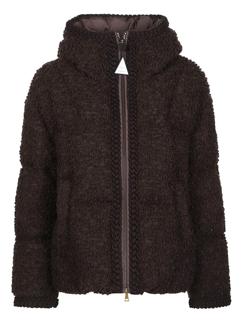 Moncler Cristallin Textured Virgin Wool Jacket
