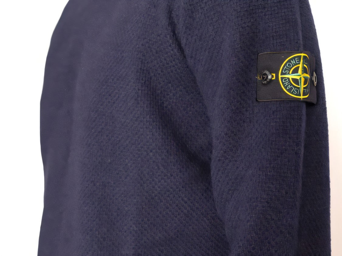 Stone Island Knit Crew Neck Sweater In Black