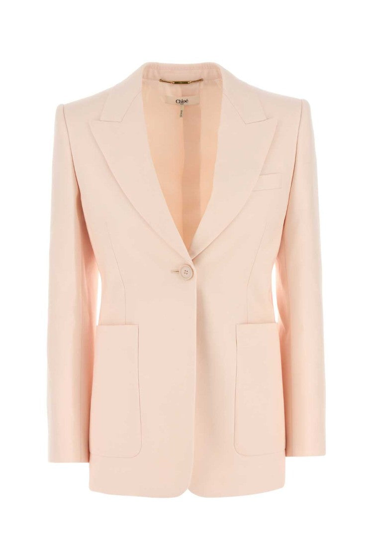 Chloé Pastel Pink Wool Blazer