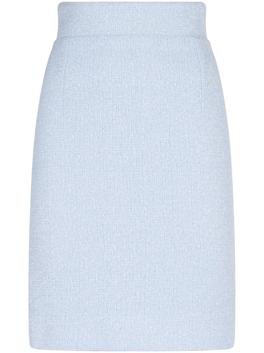 Tagliatore Fitted High-Waisted Skirt With Subtle Texture